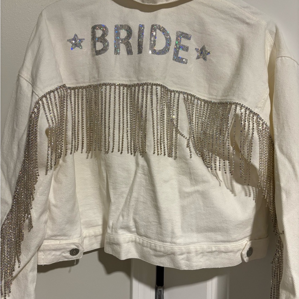 Altar'd State Fringe Bride Denim Jacket